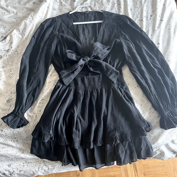 Zulu + Wolfe Tie Up Dress - Picture 1 of 5